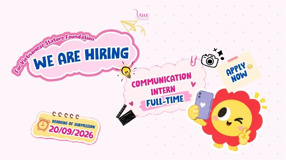 VSF Communications Intern (Full-time) recruitment - Deadline of submission: 20/09/2026
